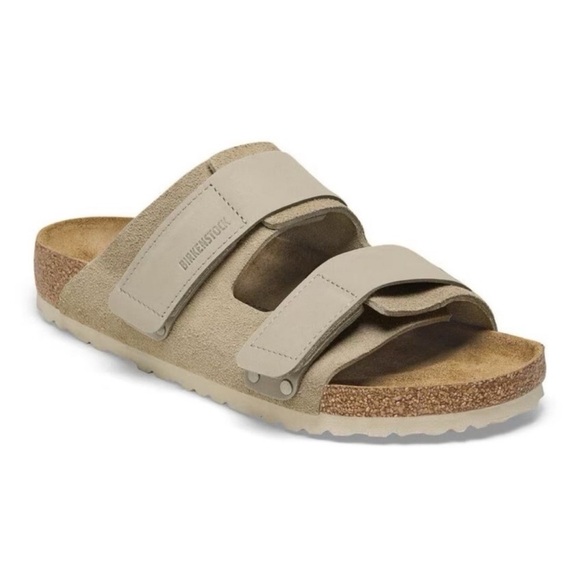 Birkenstock Uji Sandals Women’s 9-9.5 / EUR 40 Taupe Nubuck Suede Leather - Picture 1 of 13
